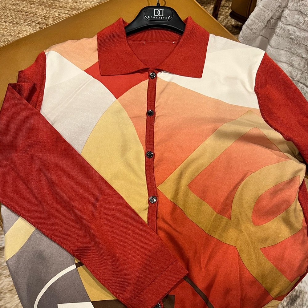 Vintage Doncaster Button-Up Sweater Shirt l Medium